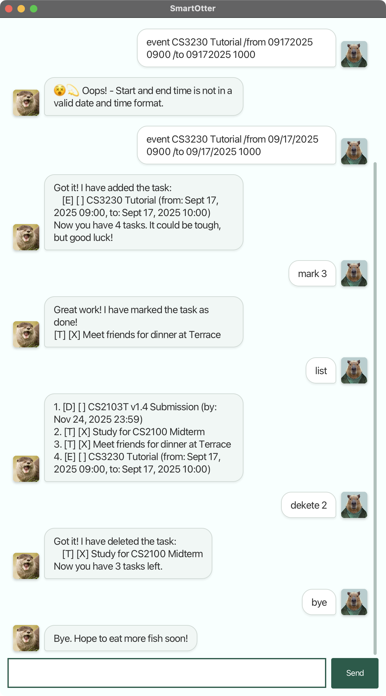 Example GUI